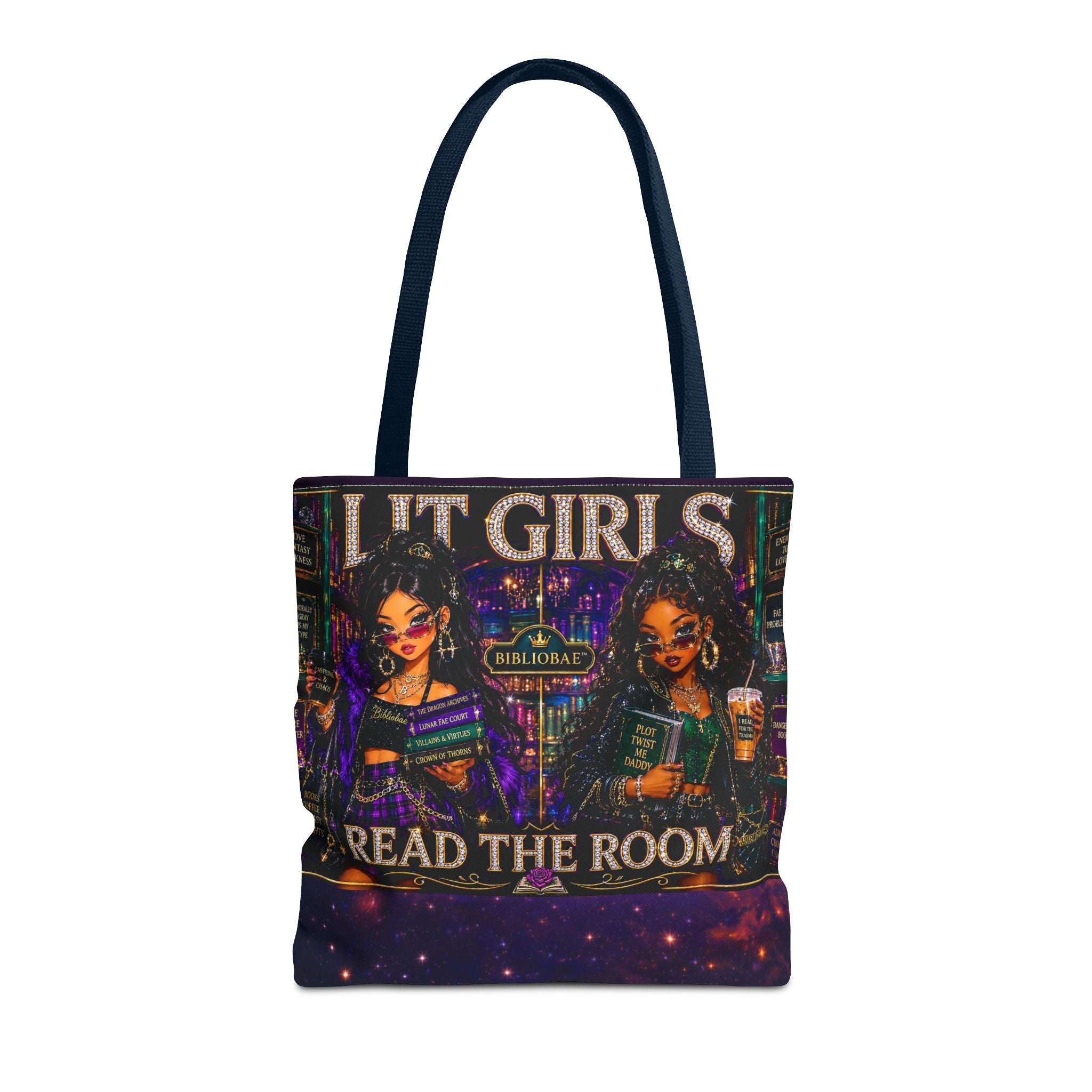 Tote Bag — 'Lit Girls Read the Room' Book Club Graphic Tote
