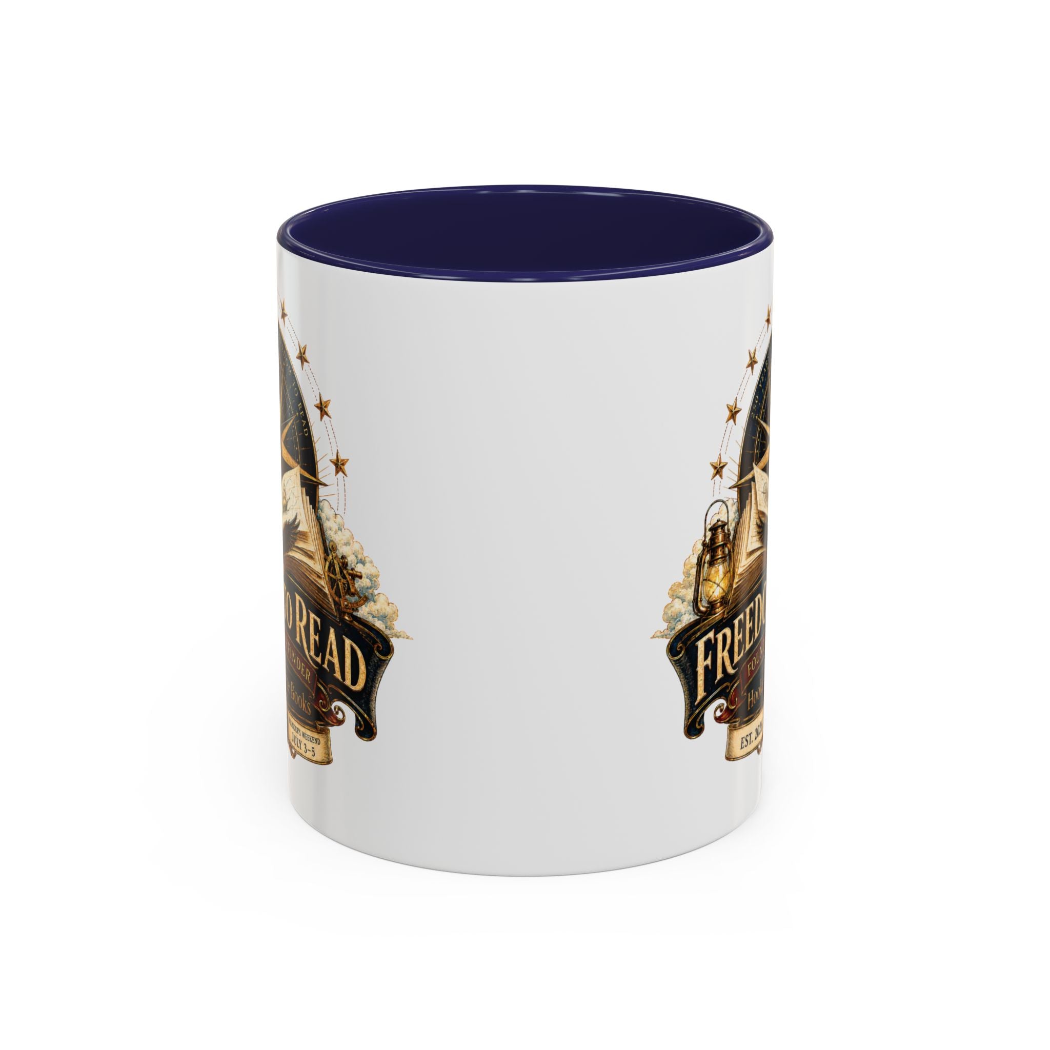 Freedom to Read Coffee Mug — Founding Wayfinder Literary Travel Mug (11/15oz)