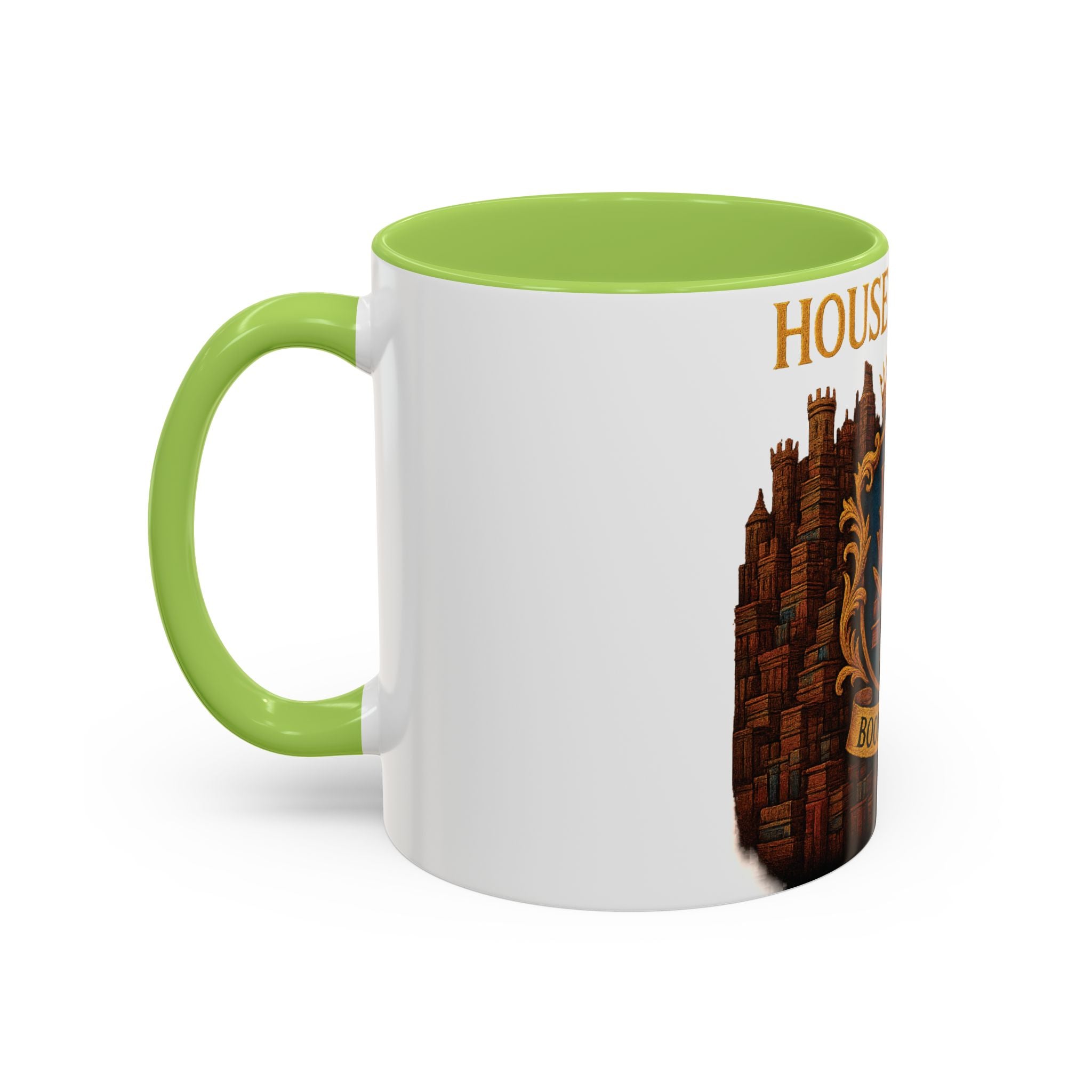 House of Hoard Book Hoard Accent Coffee Mug — Book Lover Novelty Gift (11/15 oz)