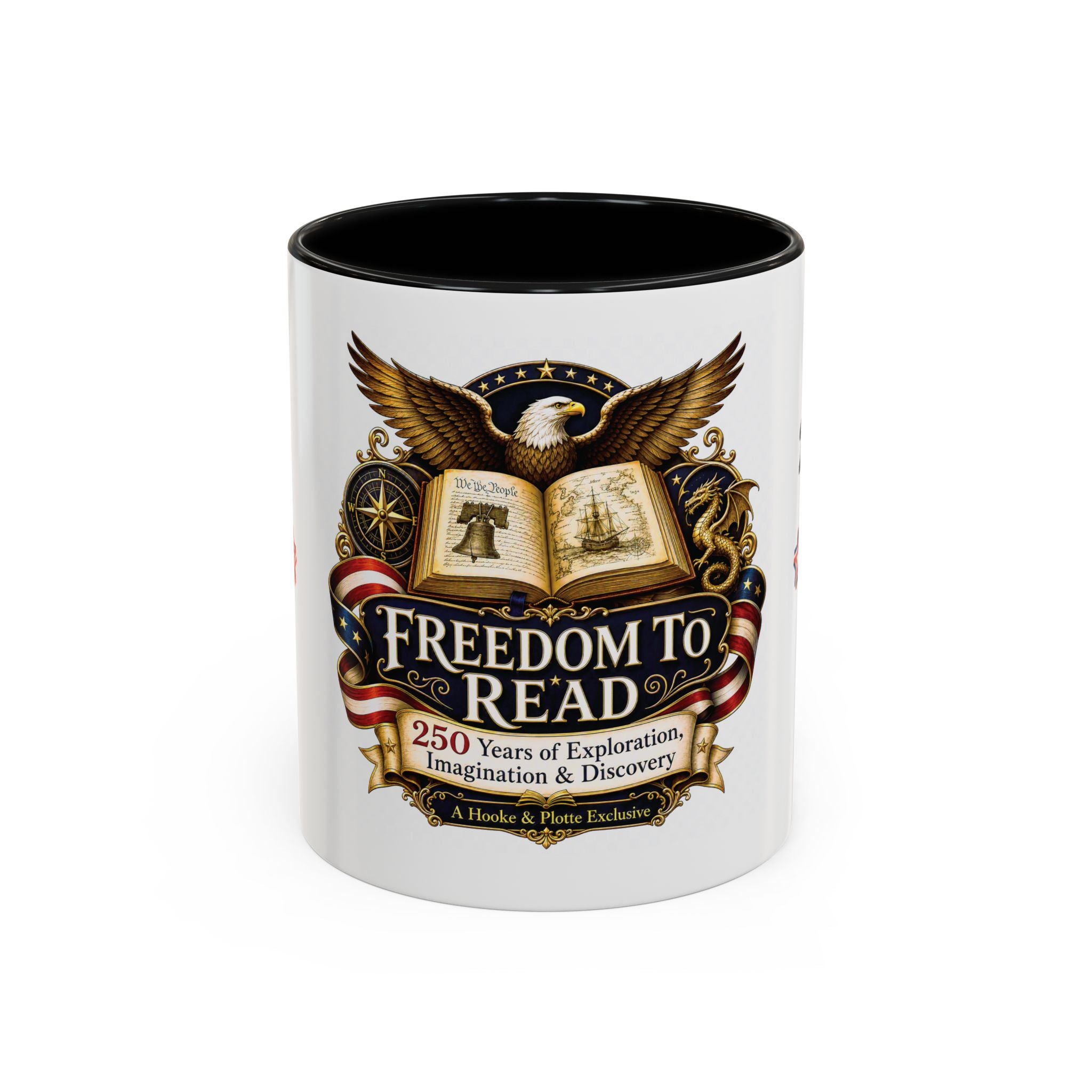 Freedom to Read Coffee Mug — 250 Years of Exploration (2026 Edition)