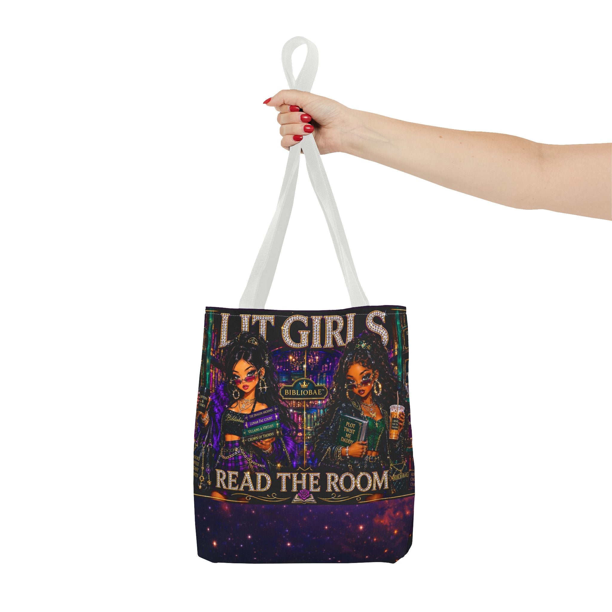 Tote Bag — 'Lit Girls Read the Room' Book Club Graphic Tote