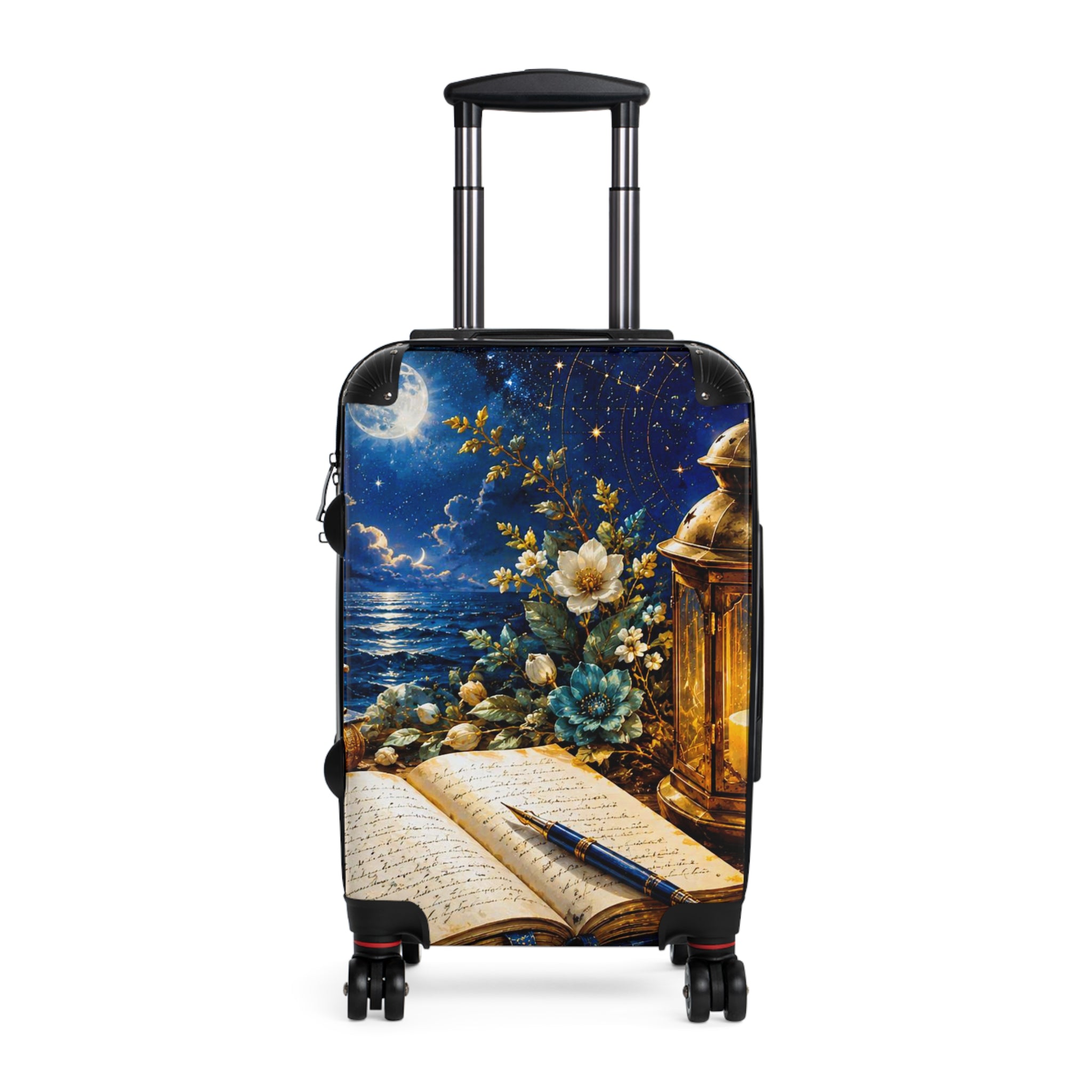 Suitcase — Nautical Night Journal Print Carry-On Luggage