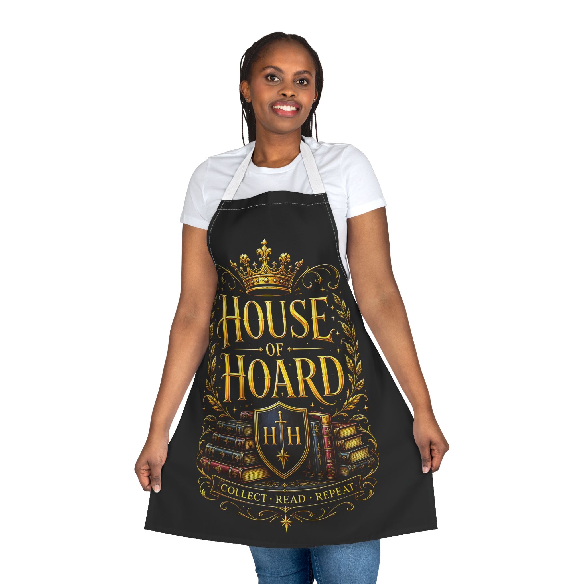 Apron — "House of Hoard" Vintage Book Lover Cooking Apron