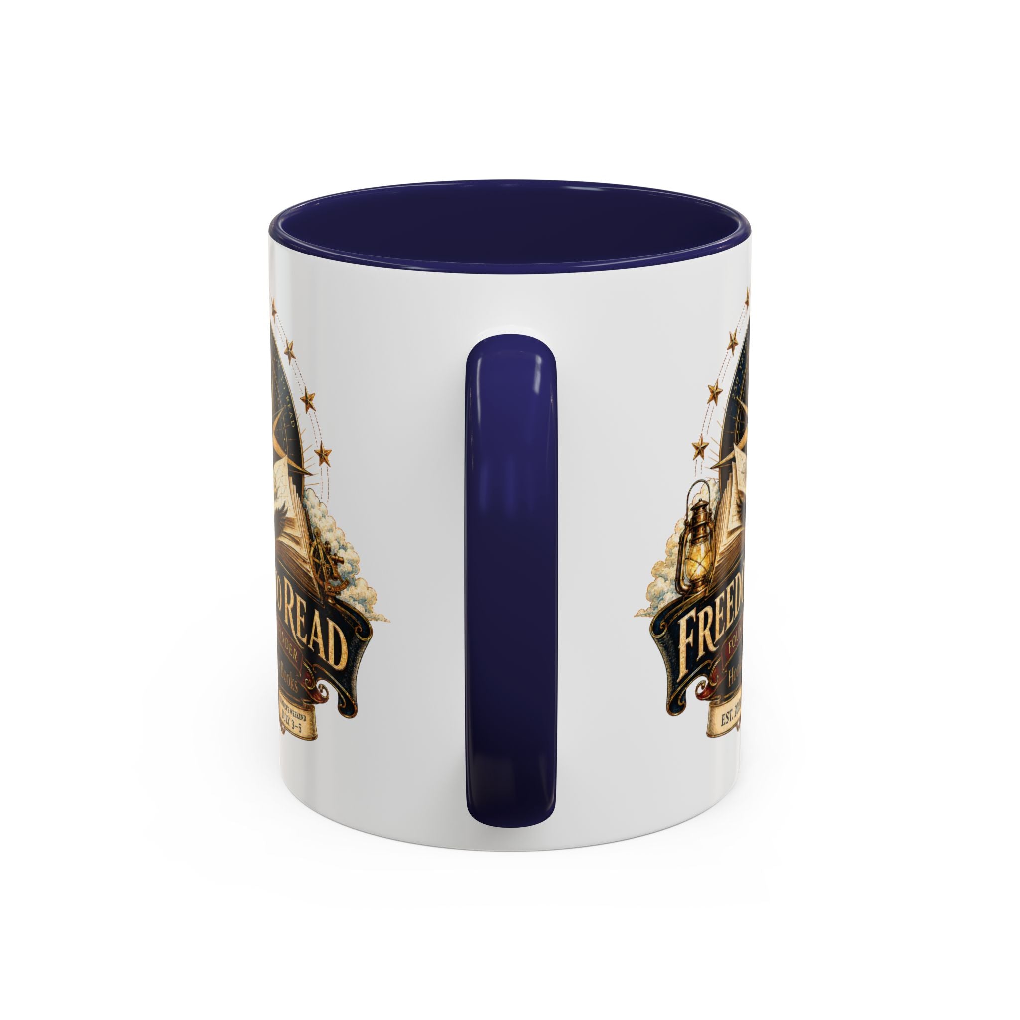 Freedom to Read Coffee Mug — Founding Wayfinder Literary Travel Mug (11/15oz)