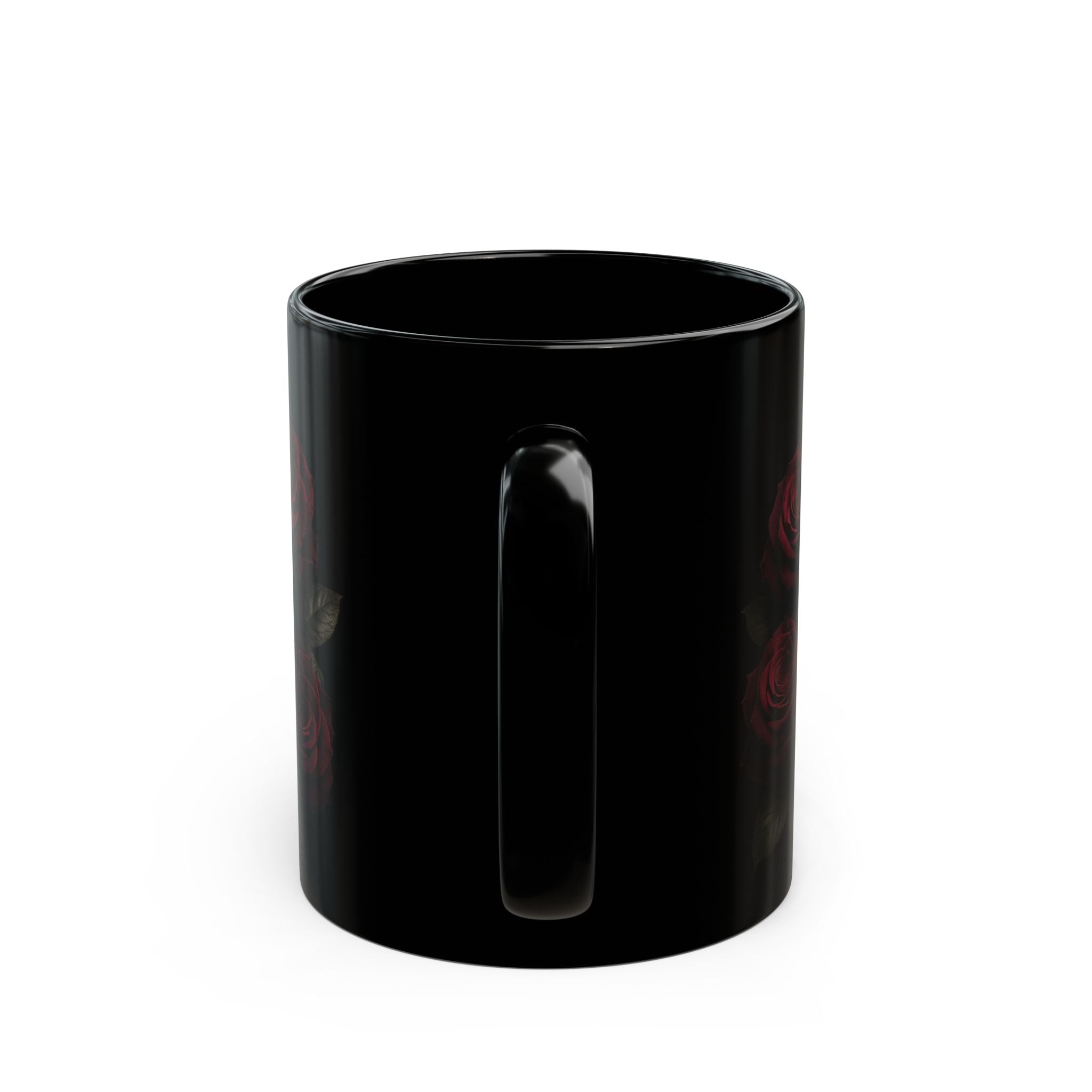 Villain Apologist Black Mug — Gothic Roses & Vintage Books Coffee Cup (11oz/15oz)