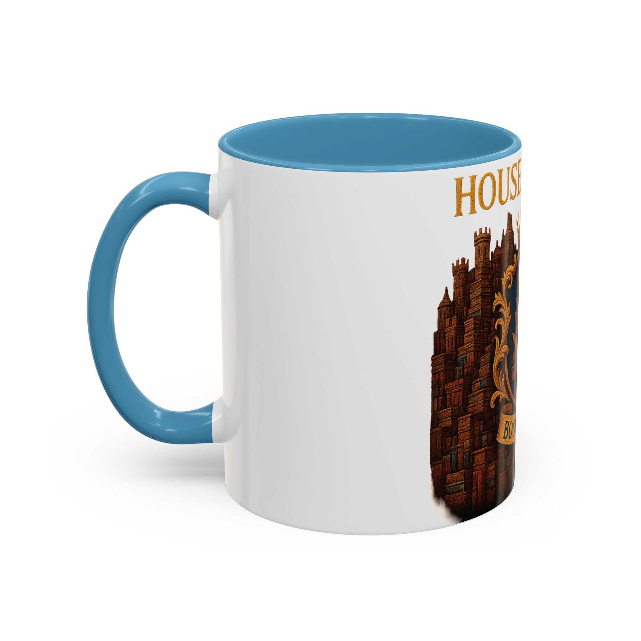 House of Hoard Book Hoard Accent Coffee Mug — Book Lover Novelty Gift (11/15 oz)