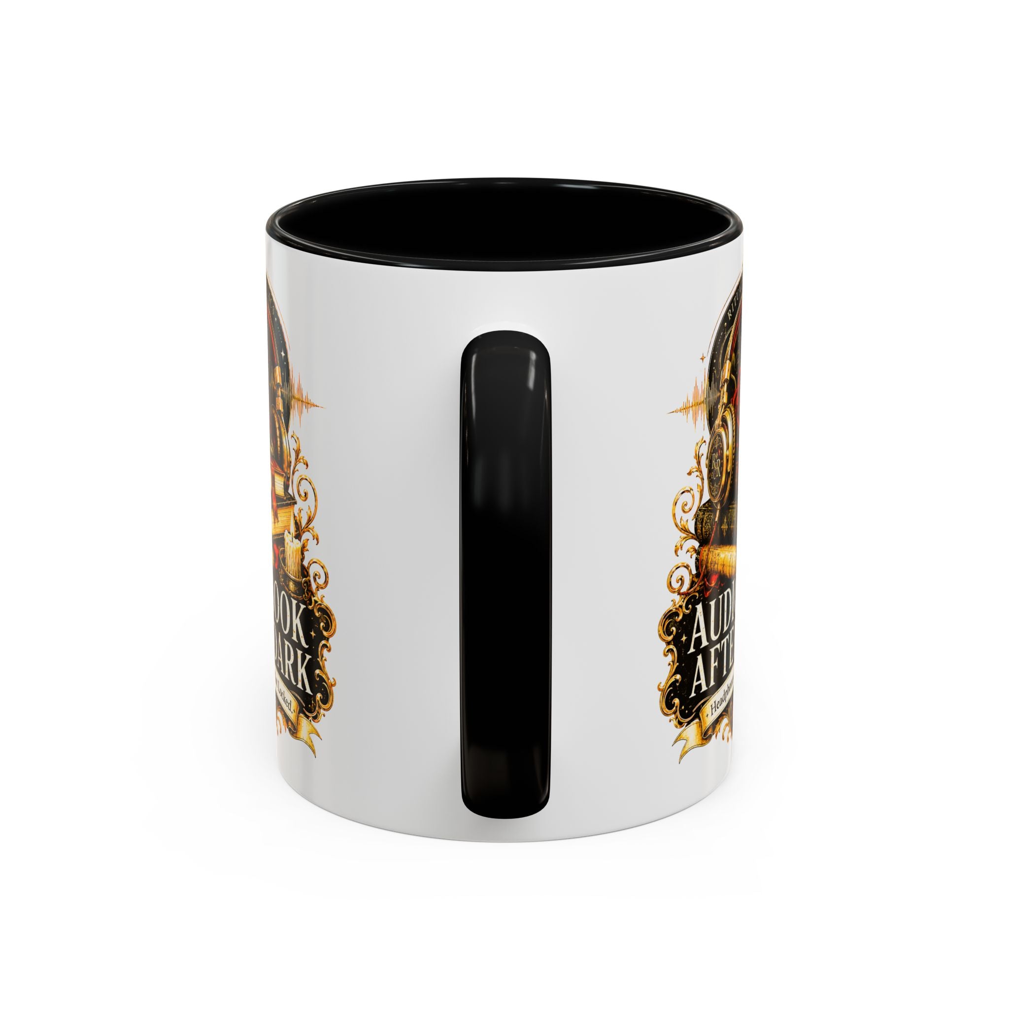Audiobook After Dark Coffee Mug — Headphones On, Plot Locked (Accent 11/15oz)