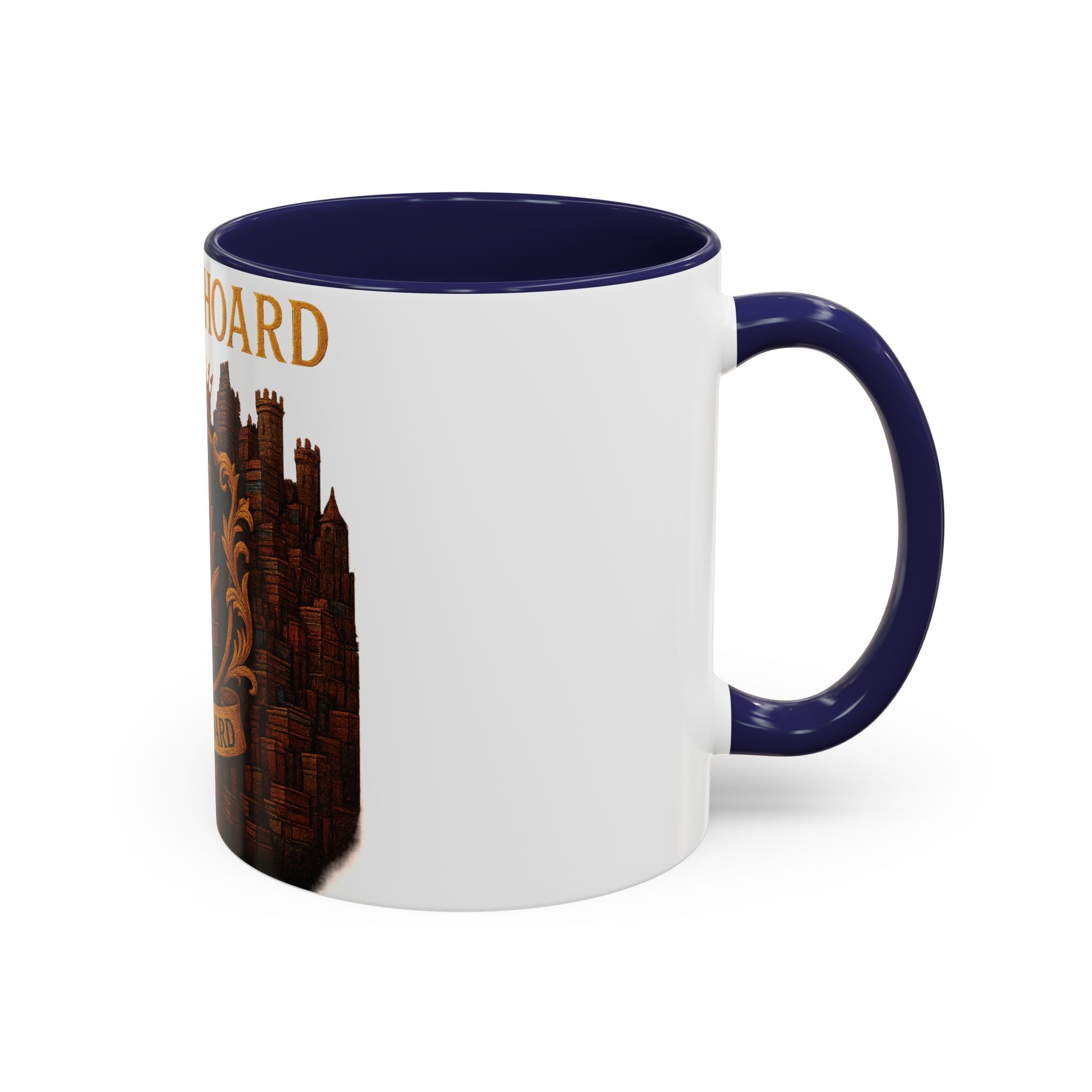 House of Hoard Book Hoard Accent Coffee Mug — Book Lover Novelty Gift (11/15 oz)