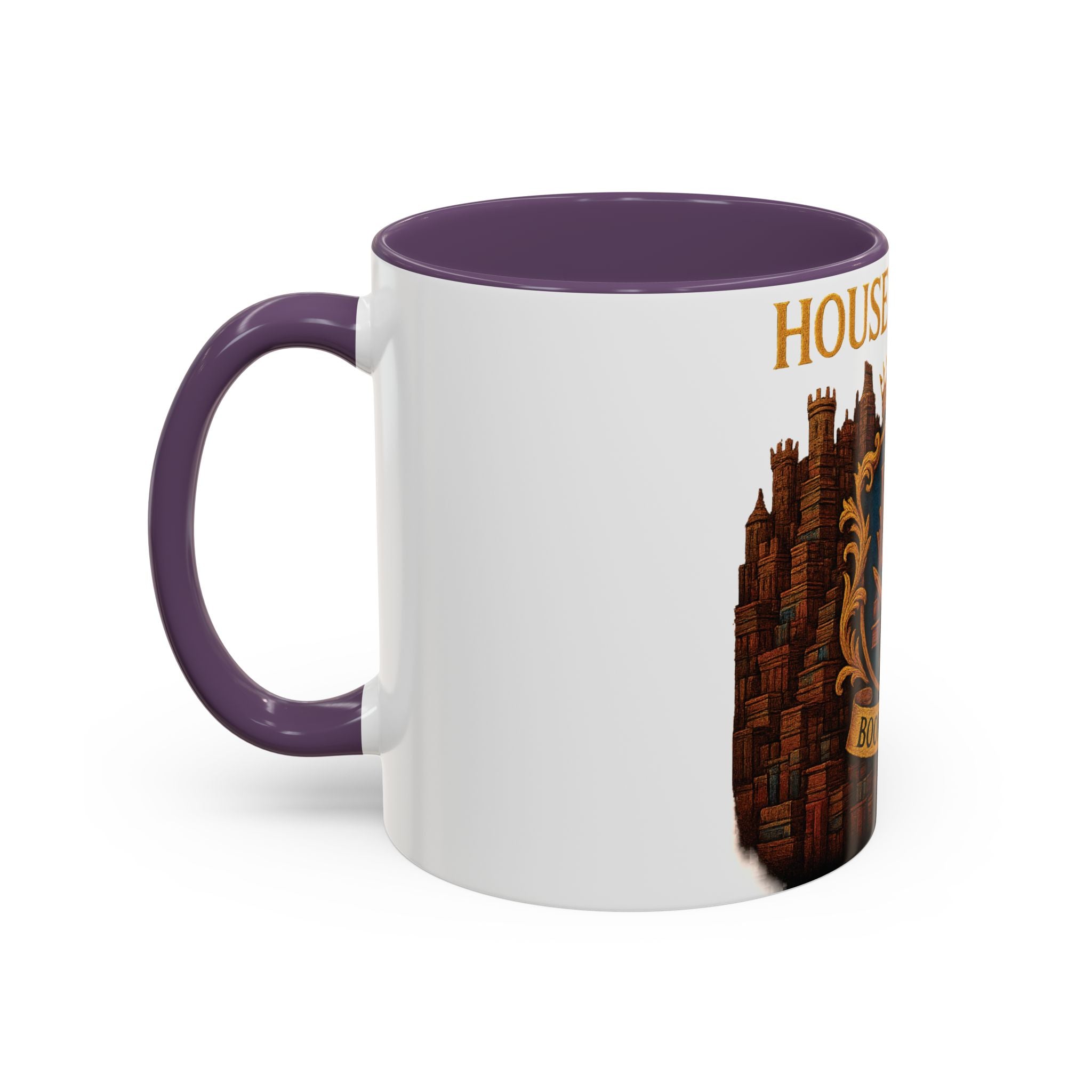House of Hoard Book Hoard Accent Coffee Mug — Book Lover Novelty Gift (11/15 oz)