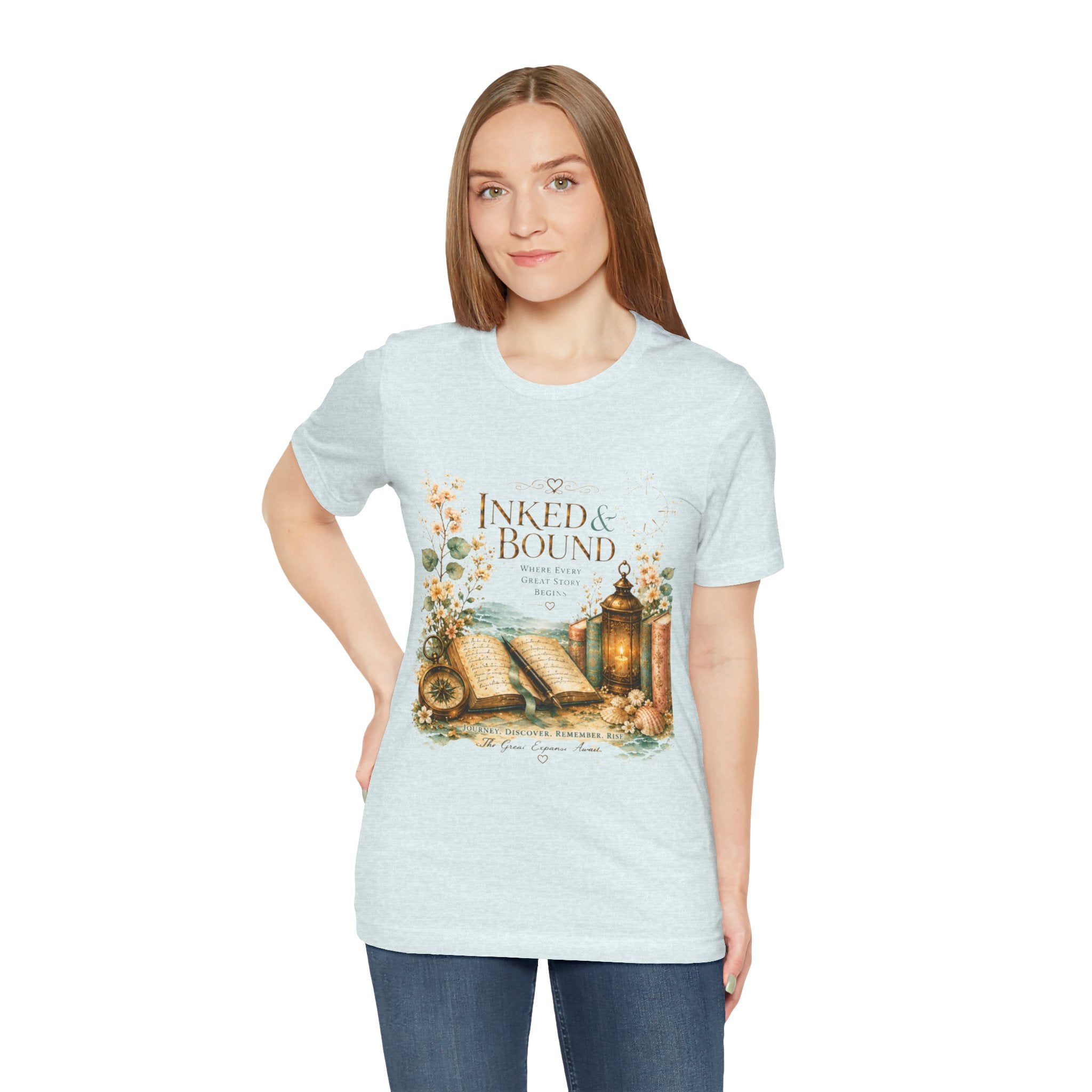 Inked & Bound Vintage Booklover Tee Bronze