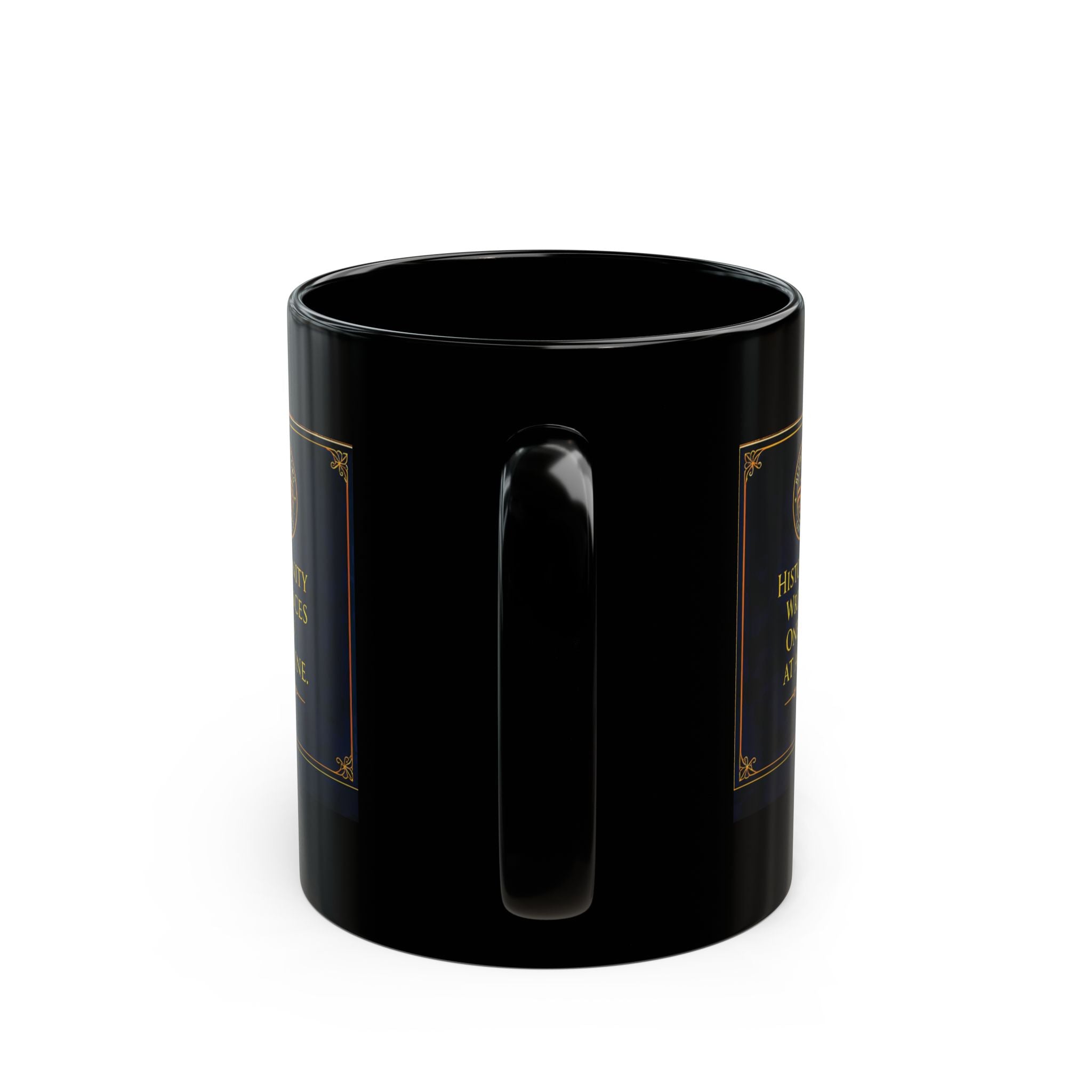 Biblionaut Black Coffee Mug — Book Lover Reading Adventure 11oz/15oz